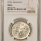 New Certified Coins 1925 STONE MOUNTAIN COMMEMORATIVE HALF DOLLAR – NGC MS-66, PRETTY ORIGINAL, PQ!