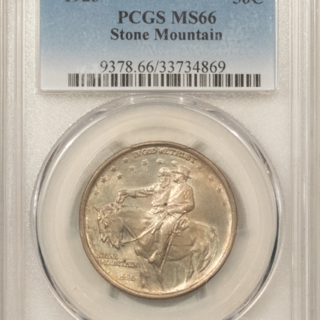 New Certified Coins 1925 STONE MOUNTAIN COMMEMORATIVE HALF DOLLAR – PCGS MS-66, FRESH & ORIGINAL