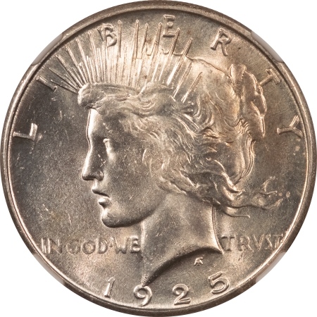 New Certified Coins 1925-S PEACE DOLLAR – NGC MS-63, BLAZING LUSTER!