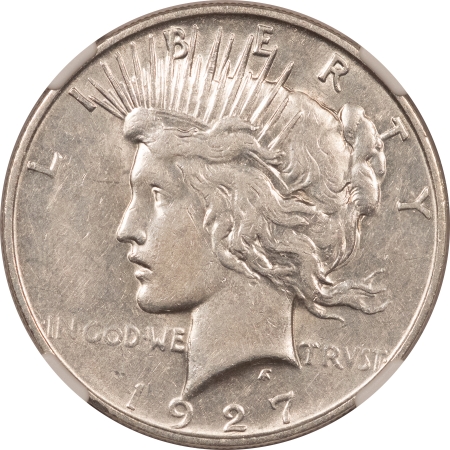 New Certified Coins 1927-D PEACE DOLLAR – NGC AU-53, FLASHY!