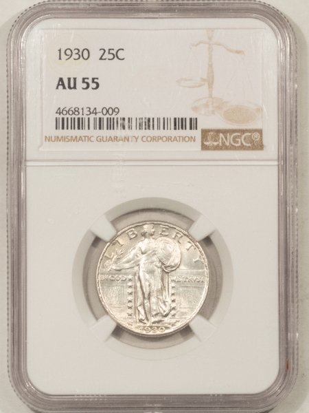 New Certified Coins 1930 STANDING LIBERTY QUARTER – NGC AU-55, WHITE