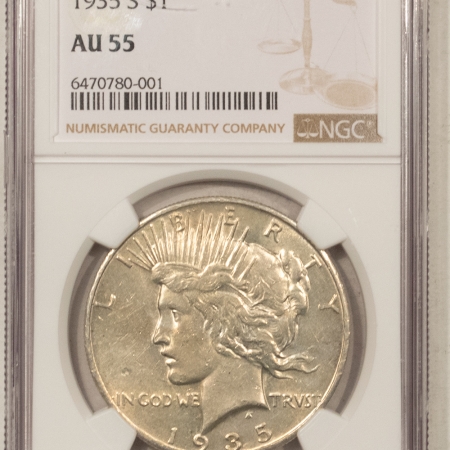 New Certified Coins 1935-S PEACE DOLLAR – NGC AU-55