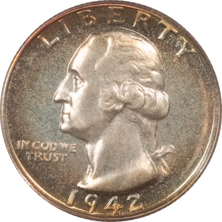 New Certified Coins 1942 PROOF WASHINGTON QUARTER – PCGS PR-66, GORGEOUS & PREMIUM QUALITY!