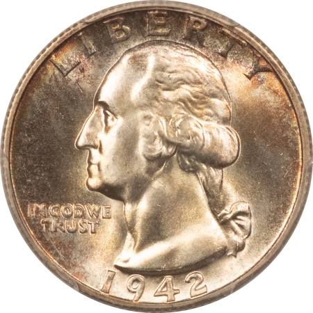 New Certified Coins 1942-S WASHINGTON QUARTER – PCGS MS-66, LOOKS 67! PREMIUM QUALITY!