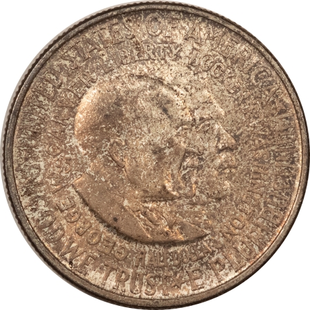 Silver Commems 1951 WASHINGTON-CARVER COMMEMORATIVE HALF DOLLAR – UNCIRCULATED, TONED & CHOICE!