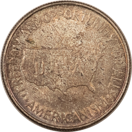 Silver Commems 1951 WASHINGTON-CARVER COMMEMORATIVE HALF DOLLAR – UNCIRCULATED, TONED & CHOICE!