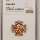 Lincoln Cents (Memorial) 2023 LINCOLN SHIELD CENT NGC MS-67 RD, 20-COIN UNCIRCULATED SET, EARLY RELEASES!