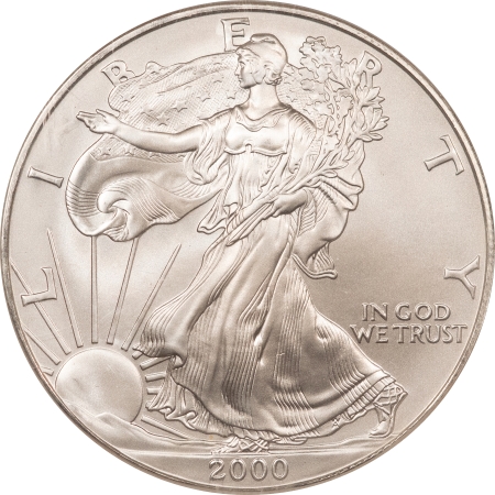 American Silver Eagles 2000 $1 AMERICAN SILVER EAGLE, 1 OZ – NGC MS-69