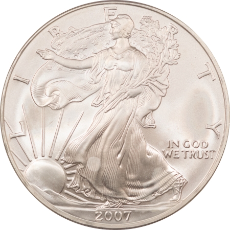 American Silver Eagles 2007 $1 AMERICAN SILVER EAGLE 1 OZ – ICG MS-70 1ST DAY OF ISSUE, #11309 OF 14987