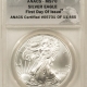 American Silver Eagles 2023-W PROOF AMERICAN SILVER EAGLE 1 OZ PCGS PR-70 DCAM FIRST STRIKE, WEST POINT