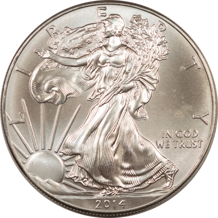 American Silver Eagles 2014 $1 AMERICAN SILVER EAGLE, 1 OZ – UNCIRCULATED!