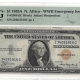New Store Items 1935A NORTH AFRICA $1 SILVER CERTIFICATE, WW II EMERGENCY, FR-2306-PMG AU-53