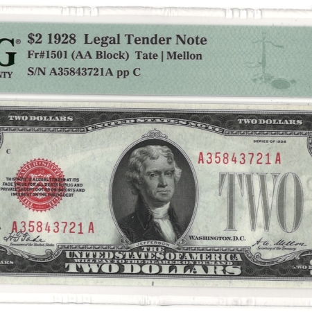 New Store Items 1928 $2 LEGAL TENDER (U.S. NOTE), FR-150, PMG CHOICE UNCIRCULATED-64 EPQ! 