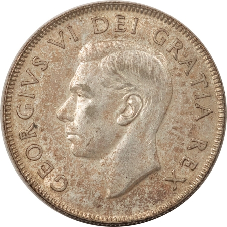 World Certified Coins 1951 CANADA 50C SILVER HIGH GRADE EXAMPLE VERY NEARLY UNCIRCULATED ORIGINAL!