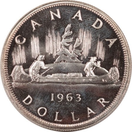 New Store Items 1963 CANADA $1 KM-54 UNCIRCULATED VERY CHOICE GEM BU & DEEP PROOF LIKE!