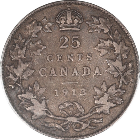 New Store Items 1913 CANADA FIVE CENTS SILVER KM #22 XF, HIGH GRADE EXAMPLE!