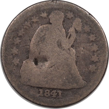 Liberty Seated Dimes 1841-O LIBERTY SEATED DIME – CIRCULATED W/ PUNCH MARK, RARE!
