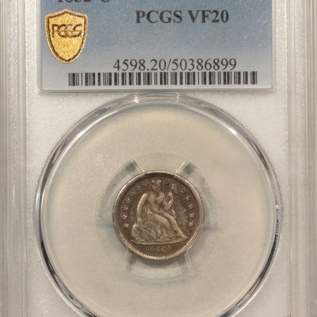 New Store Items 1852-O SEATED LIBERTY DIME – PCGS VF-20, FRESH!