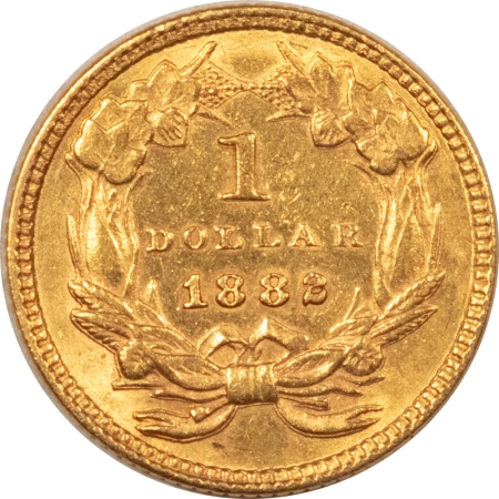 $1 1882 $1 GOLD DOLLAR – HIGH GRADE EXAMPLE! MINTAGE 5000 SCARCE!