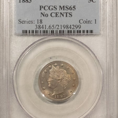 Liberty Nickels 1883 NO CENTS LIBERTY NICKEL – PCGS MS-65, PRISTINE & PREMIUM QUALITY!