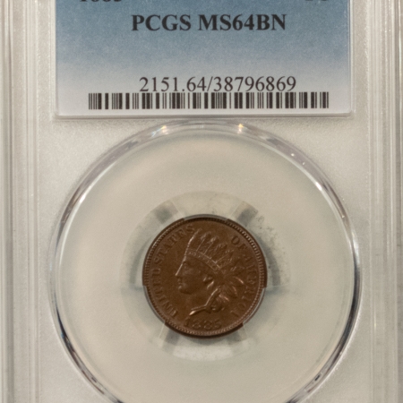 New Store Items 1885 INDIAN CENT – PCGS MS-64 BN, PREMIUM QUALITY!