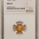 $2.50 1888 $2.50 LIBERTY GOLD QUARTER EAGLE PCGS MS-64 BOOMING LUSTER, PQ! TOUGH DATE!