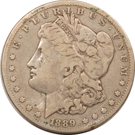 Morgan Dollars 1889-CC MORGAN DOLLAR – CIRCULATED, NICE DETAILS BUT SCRATCHES! CARSON CITY!