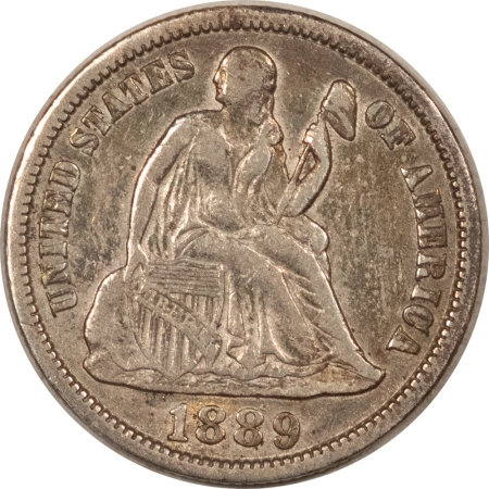 Liberty Seated Dimes 1889-S SEATED LIBERTY DIME – HIGH GRADE CIRCULATED EXAMPLE!