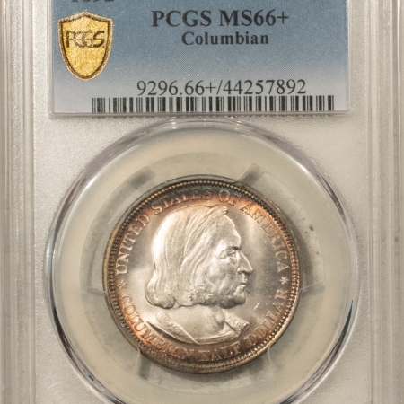 New Certified Coins 1892 COLUMBIAN COMMEMORATIVE HALF DOLLAR – PCGS MS-66+, GORGEOUS, FLASHY GEM!