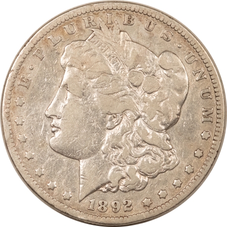 Morgan Dollars 1892-CC MORGAN DOLLAR – CIRCULATED WITH STRONG DETAILS BUT CLEANED, CARSON CITY!
