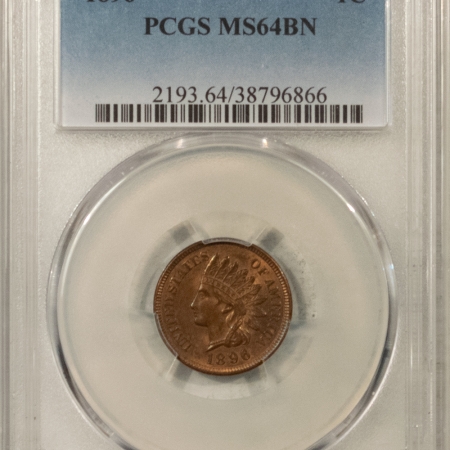 Indian 1896 INDIAN CENT – PCGS MS-64 BN