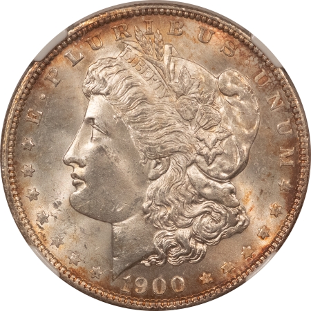 Morgan Dollars 1900 MORGAN DOLLAR – NGC MS-64, ATTRACTIVE!