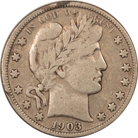 New Store Items 1903 BARBER HALF DOLLAR – PLEASING CIRCULATED EXAMPLE!