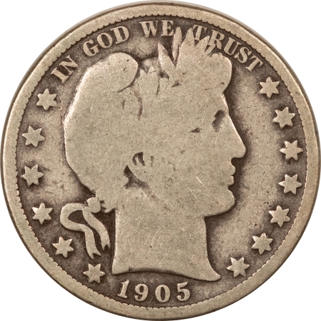 New Store Items 1905 BARBER HALF DOLLAR – PLEASING CIRCULATED EXAMPLE!