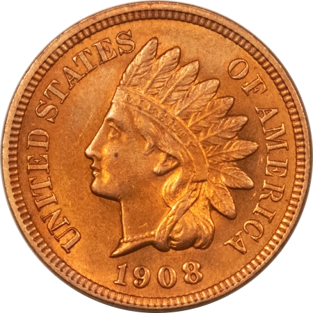 Indian 1908 INDIAN CENT – UNCIRCULATED, POSSIBLY RE-COLORED!