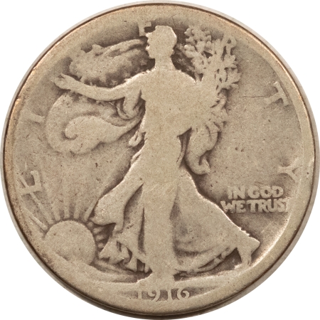 New Store Items 1916 WALKING LIBERTY HALF DOLLAR – CIRCULATED!