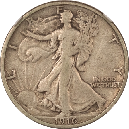 New Certified Coins 1916 WALKING LIBERTY HALF DOLLAR – NGC F-12