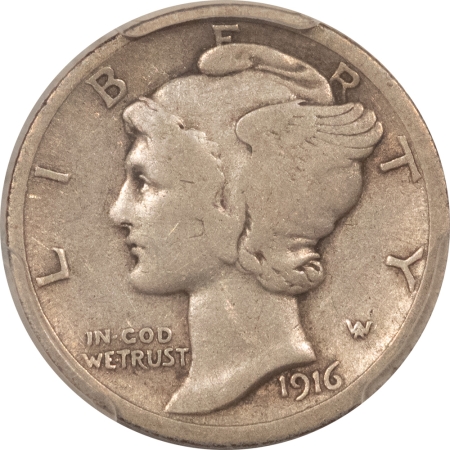 CAC Approved Coins 1916-D MERCURY DIME – PCGS F-15, ABSOLUTELY PERFECT, CAC APPROVED!
