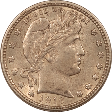 Barber Quarters 1916-D BARBER QUARTER – HIGH GRADE, NEARLY UNCIRCULATED, LOOKS CHOICE!