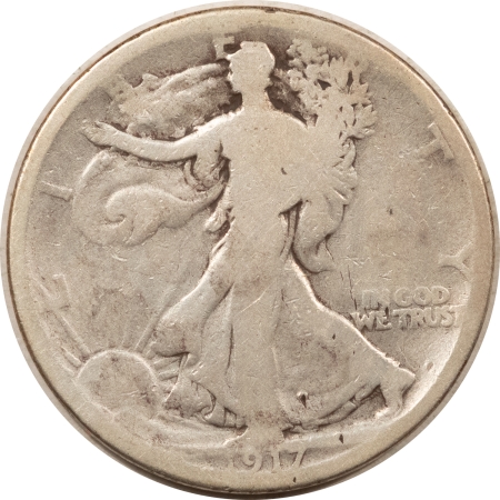 New Store Items 1917-D REVERSE WALKING LIBERTY HALF DOLLAR – CIRCULATED!