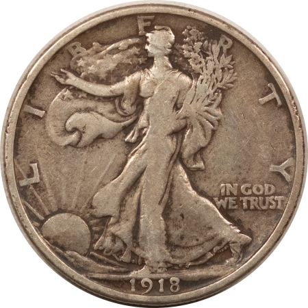 New Store Items 1918 WALKING LIBERTY HALF DOLLAR – CIRCULATED WITH STRONG DETAILS!