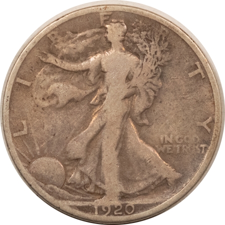 New Store Items 1920-S WALKING LIBERTY HALF DOLLAR – CIRCULATED WITH STRONG DETAILS!