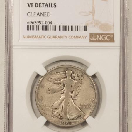 New Store Items 1921-S WALKING LIBERTY HALF DOLLAR – NGC VF DETAILS, CLEANED, BUT REALLY NICE!!