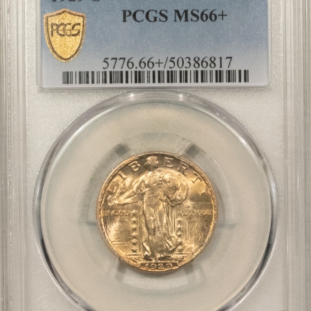 New Certified Coins 1929-S STANDING LIBERTY QUARTER – PCGS MS-66+, LOOKS MS-67!! PREMIUM QUALITY!!