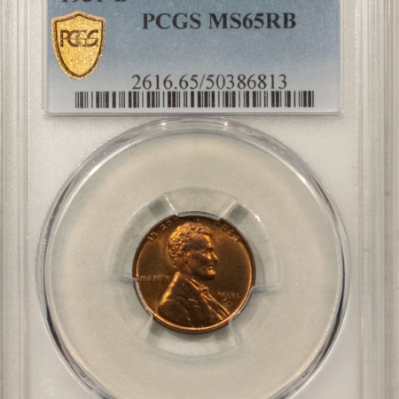 Lincoln Cents (Wheat) 1931-D LINCOLN CENT – PCGS MS-65 RB, LOOKS 66RB! PREMIUM QUALITY++!