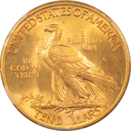 $10 1932 $10 INDIAN GOLD EAGLE – PCGS MS-65, FLASHY GEM!
