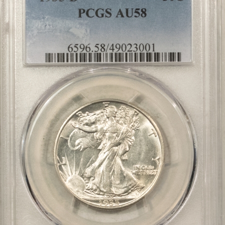 New Certified Coins 1935-D WALKING LIBERTY HALF DOLLAR – PCGS AU-58, BLAST WHITE!