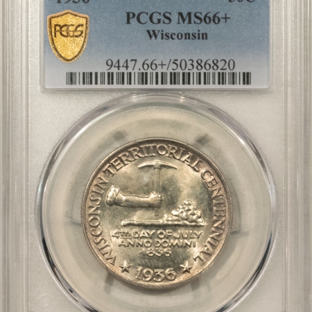New Certified Coins 1936 WISCONSIN COMMEMORATIVE HALF DOLLAR – PCGS MS-66+, MS-67 QUALITY! PQ++!