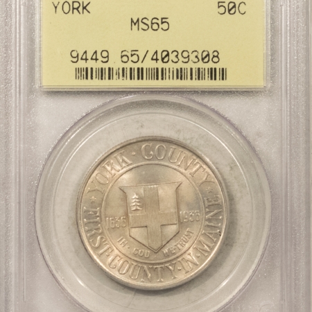 New Certified Coins 1936 YORK COMMEMORATIVE HALF DOLLAR – PCGS MS-65, OLD GREEN HOLDER & PQ!