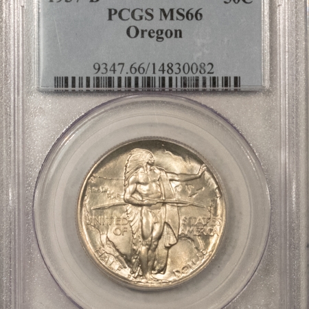 New Certified Coins 1937-D OREGON COMMEMORATIVE HALF DOLLAR – PCGS MS-66, FRESH & PREMIUM QUALITY!